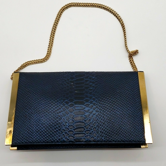 EKATRINA BAG SIZE 11x6 COLOR BLUE CONDITION NEW - Picture 3 of 11